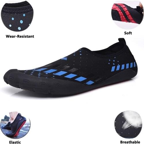 Summer Sneakers Men Breathable Non-slip Quick Dry Lightweight Comfortable Wear-resistant Shockproof Trekking Sneaker Aqua Shoes