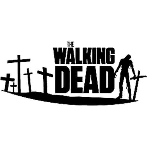 15*5.9cm THE WALKING DEAD ZOMBIE CAR BUMPER STICKER FUNNY DRIFT Car Sticker Vinyl Hobby Car Bumper Sticker