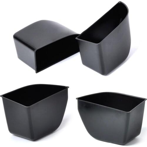 DWCX 4Pcs New Black Front & Rear Door Armrest Secondary Storage Box Container Holder For Honda Accord 2008 2009 2010 2011 2012
