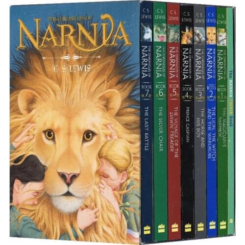 8 Books/Set The Chronicles of Narnia Box Set Original Children Books Kids English Reading Story Chapter Book Novels Young Adult