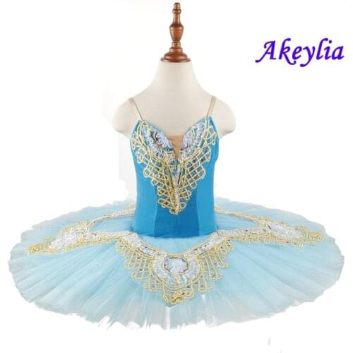 Performance Tutus Nutcracker Ballet Costumes For Women Blue Bird Classical Ballet Pancake Dress Ballerina Stage Skirt Tutu girls