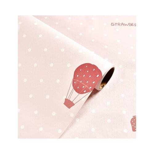 Pink Balloon Stickers DIY Waterproof Self-adhesive Wallpapers Bedroom PVC Wall Stickers Contact Paper Furniture Home Decor Film