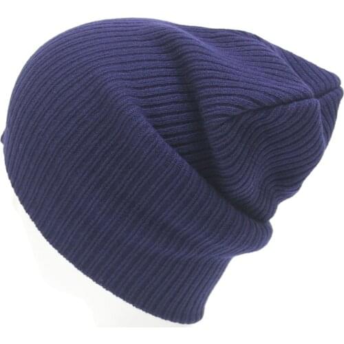 Solid Color Unisex Beanie Autumn Winter Wool Blends Soft Warm Knitted Bonnet Men Women Skull Hats Gorro Ski Caps