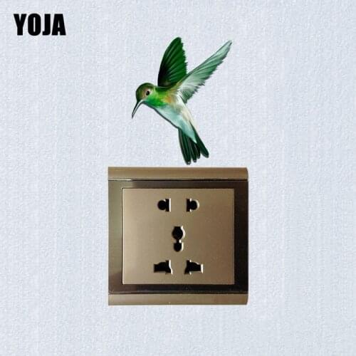 YOJA Interesting Birds Decor Personalized Wall Switch Sticker Living Room Bedroom 10SS0382