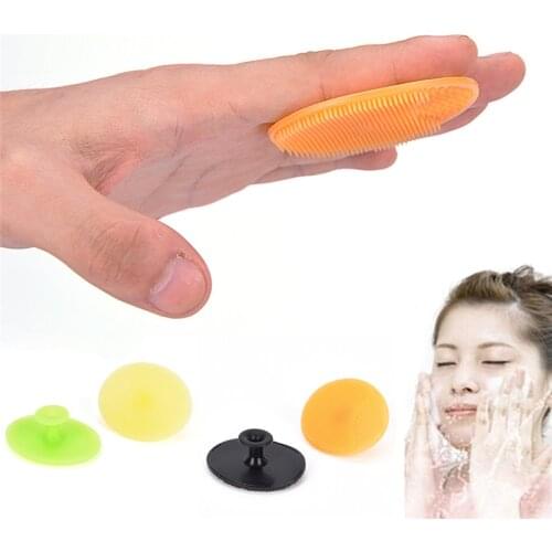 Women Girls Colorful Cleaning Pad Wash Face Facial SPA Skin Scrub tool womens makeup remover product Practical