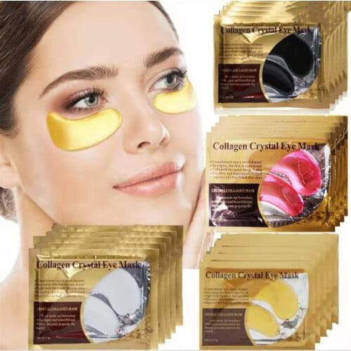 60Pcs Crystal Collagen Gold Eye Mask Anti-Aging Dark Circles Acne Beauty Patches For Eye Skin Care Korean Cosmetics