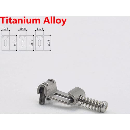 10.5MM/10.8MM/11.3MM (6/7 Pieces) High Quality Titanium Alloy (TC4) Electric Guitar Vintage Bridge Saddle For ST