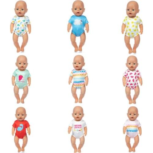 2020 New Jumpsuits Fit For 43cm Baby Doll 17inch Born Doll Clothes