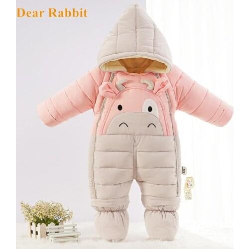 -30 degrees 2020 New born girl winter clothes baby wear boy snowsuit cute calf infant snow jacket thicken jumpsuit children coat