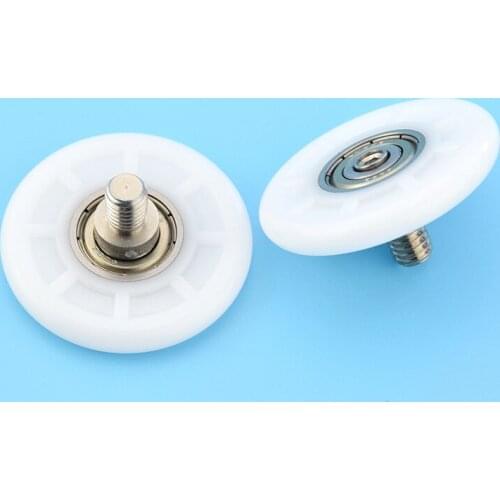 5pcs M5x35x5mm/M6x35x5mm high quality delrin/POM glass sliding roller wheel shower room round type sliding roller wheel pulley