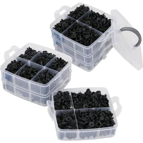 620PCS/box Auto Fastener Clip Mixed Car Body Push Retainer Pin Rivet Bumper Door Trim Panel Retainer Fastener Kit Engine Cover