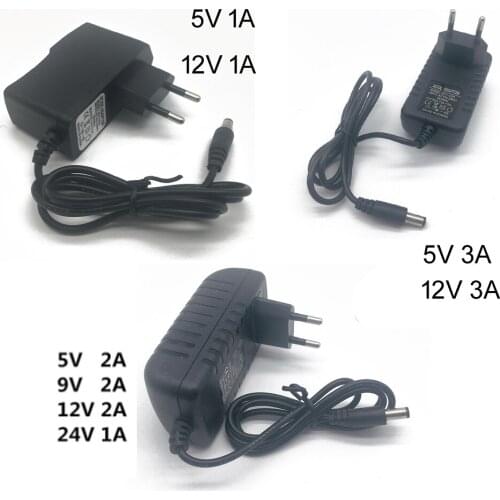Power Adapter DC 5V 9V 12V 24V 1A 2A 3A Adaptor 220V To 5 V 12 V Volt Charger Supply Universal Switching EU US Plug 220V To 12V