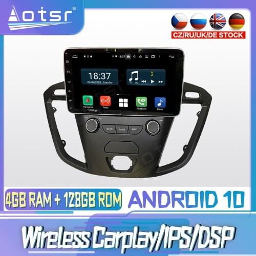 Android 10 PX6 128G For Ford Transit 2017 - 2018 Car CD DVD GPS Navigation Auto Radio Stereo Multimedia Player HeadUnit 2din