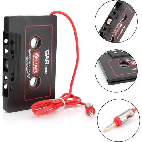 Car Cassette Tape Stereo Adapter Tape Converter For iPod For iPhone MP3/4 AUX Cable CD Player Magnetic Car Tape Player