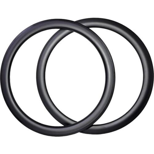 700c 50mm Clincher Tubeless basalt brake carbon rims front symmetry rear asymmetry UD 3K 12K matte glossy hidden holes road bike