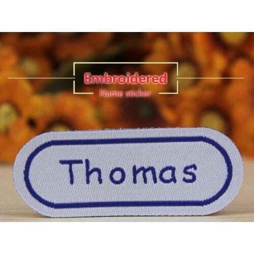 FREE SHIPPING Name Stickers For Clothes Water Proof Decals Washable Name Tags Children Stickers Embroidery Labels