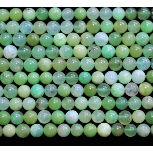 Wholesale (1 strand/set) 6-12mm natural Australia Chrysoprase smooth round loose beads stone for jewelry making design
