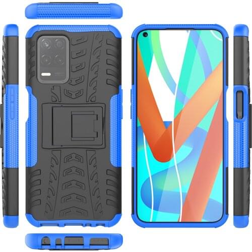 Realme Narzo 30 4G Russian Version 5G 6 7 8 Pro C11 C15 C17 C20 C21 7i Case TPU & PC Dual Armor Hard Silicone Cover Casing