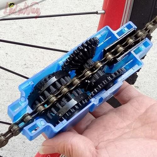Bike Chain Cleaning Tool , Newly Designed Cleaner uses Rotating Brushes to Make Bicycle Chain Maintenance Easy