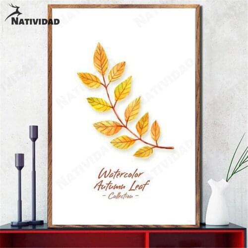 Leaf Picture Print Poster Wall Art Decor Autumn Oil Painting Canvas Painting Living Room Bedroom Aesthetics Home Decoration