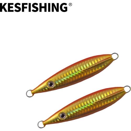 KESFISHING 60g Gold Silver fishing spoon hard bait Sequin Noise Paillette metal baits Pesca Fishing Lure