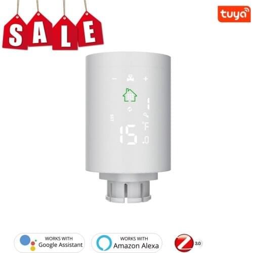 Tuya ZigBee3.0 Smart Radiator Actuator Programmable Thermostatic Radiator Valve Temperature Controller Setup With Alexa
