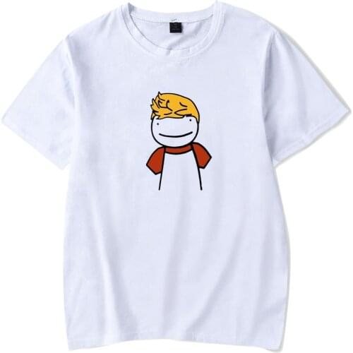 2021 Tommyinnit Short-sleeved T-shirt Harajuku Printed Logo Hot Red Net Game Blogger Summer Round Collar Clothes