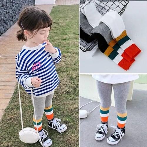 Girls Leggings New Spring Summer Pants Childrens Cotton Leggings Childrens Clothing Little Girls Baby Trousers