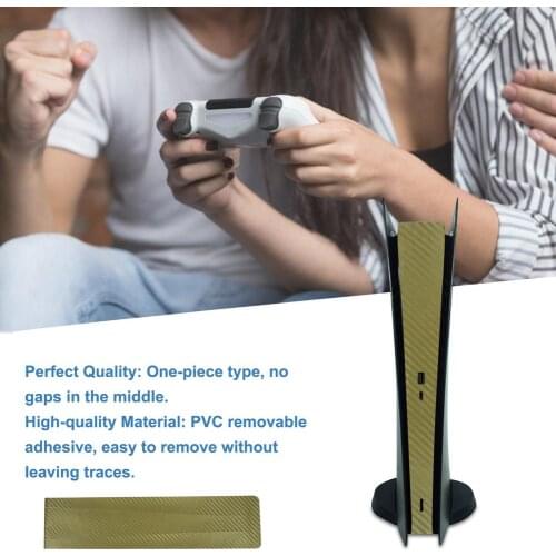 Carbon Fiber for PS5 Disk-based Edition Skin Sticker Decal Cover for PS5 Console