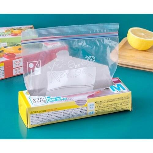 Bag Zip Lock Plastic Bags Sealing Bag Transparent PE Poly Bags Fresh Storage Food Envelope Bag Reusable Zip Bag