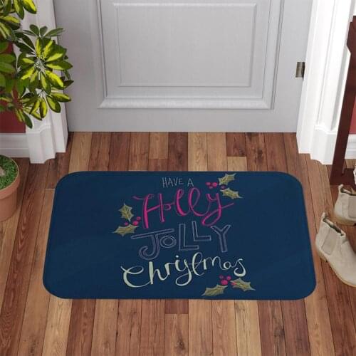 Anti-slip Waterproof Christmas Doormat Bathroom Kitchen Floor Mat Carpet Cushion