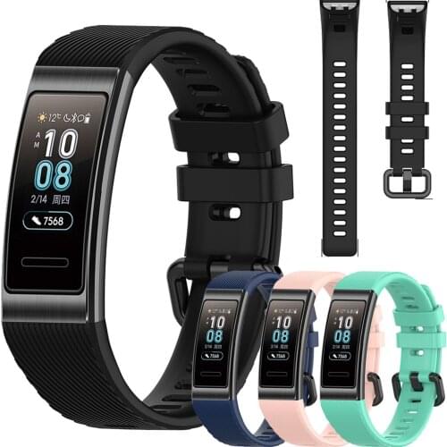 For Huawei Band 4 Pro TER-B29S Smart Watch Silicone Watch band Sport Watchbands Watch Strap Bracelet For Huawei Band 3 / 3 Pro