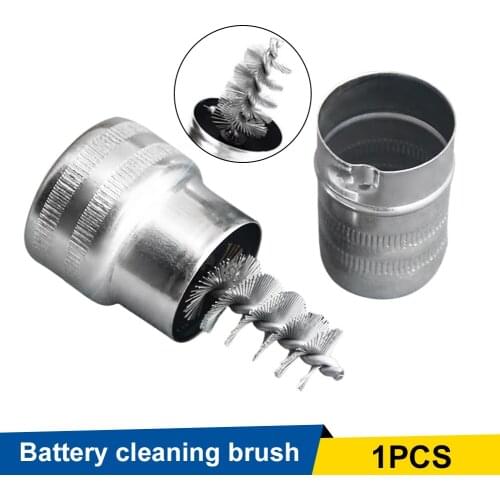 Car Wash Cleaning Battery Wire Brush Post Terminal Cable Cleaner Dirt Corrosion Brush Car Detailing Brushes For Cars RVs Yachts