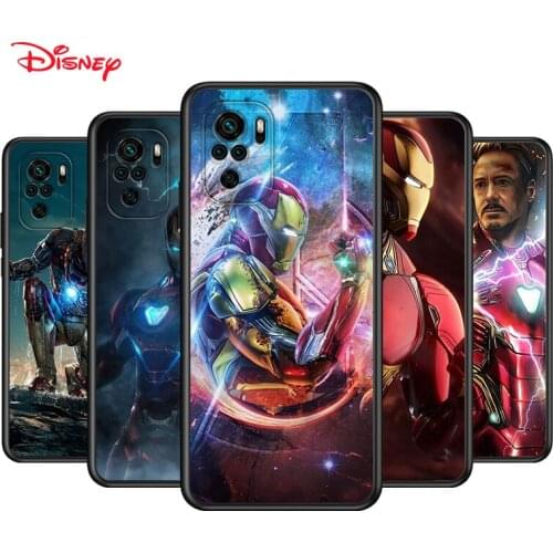 TPU Silicone Cover Marvel Iron Man For Xiaomi Redmi Note 10 10S 9 9S Pro Max 9T 8T 8 7 6 5 Pro 5A Phone Case