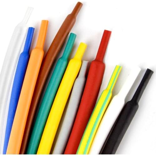 1 Meter x Colourful 2:1 Heat Shrink Tubing Tube Car Electrical Wire Sleeving 22mm - 210mm 17 Sizes Available ROHS Certification