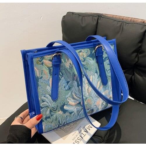 Large-capacity Multicolor Tote Bags Women Fashion Casual Travel Shoulder Bag Ladies Designer Top-handle Bags Female Vintage Sac