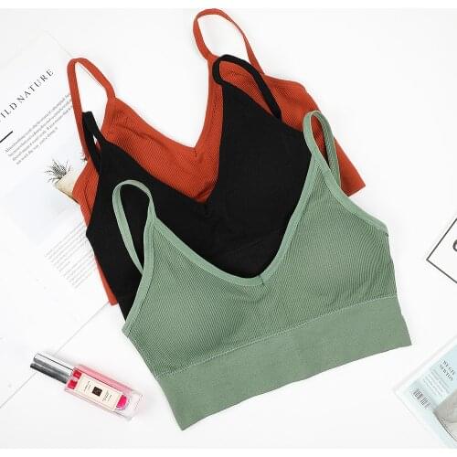 Women Sexy Crop Tops Tube Top Female Streetwear Sleeveless Camis Seamless Sports Lingerie Tee Bra Crop Top Bandeau Top Tank