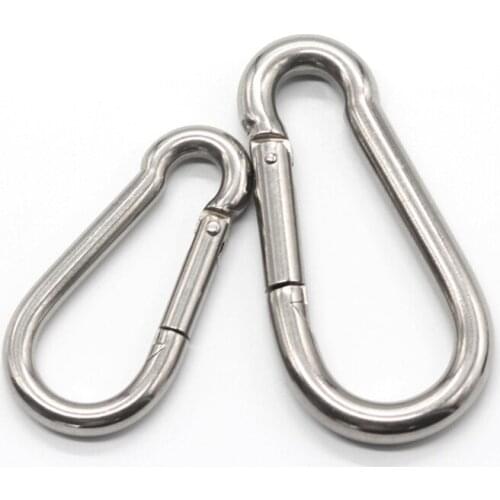M10X100MM large stainless steel carabiner spring DIN5299C snap hooks