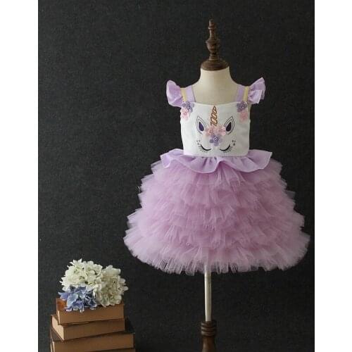 1951Tutu Embroidery Princess Baby Girl Dress 2020 Spring Party Wedding Easter Day Kid Dress For Girl Wholesale Child Clothes