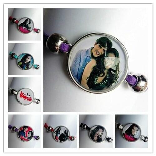 24pcs/lot CHICA VAMPIRO Bracelet for Girls wonmen Glass bracelet cartoon bracelets childrens bracelets jewelry wholesale