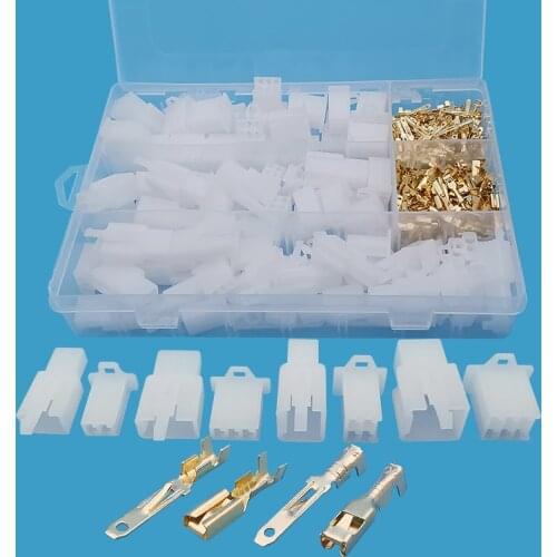 380Pcs 2.8mm 2P 3P 4P 6Pin Male Plug Female Jack Housing Pin Header Crimp Terminal Wire Connector for Car Bike Boat Motorcycle