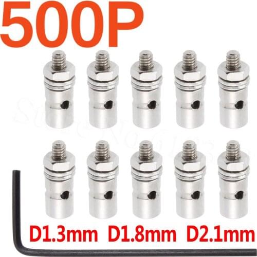 500pcs RC Airplane Replacement Parts D2.1mm D1.8mm D1.3mm Linkage Stoppers Pushrod Connectors Radio Control Electric