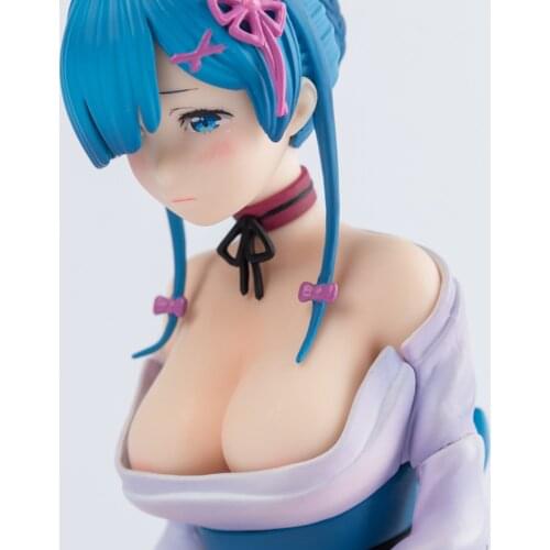 Anime Sexy Beautiful Cute Kneeling-Rem Figure Action Pretty Girl Doll Toys Car Ornaments Accessories Adult Birthday Gift Decor