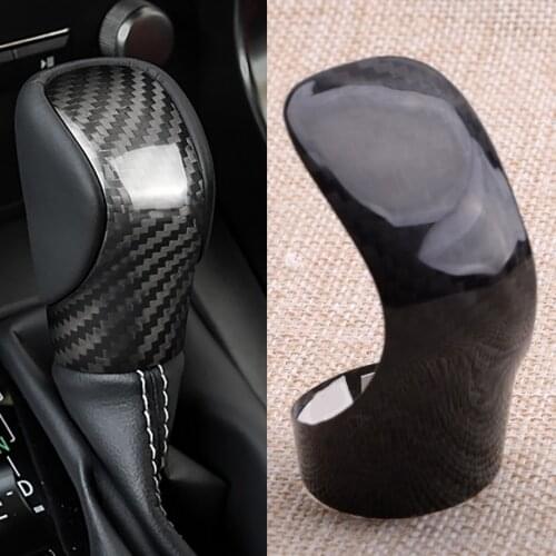CITALL Gear Shift Knob Cover Trim Fit for Lexus ES350 GS200t GS350 IS300 IS350 NX200t RX350 RX450h 2016 2017 Black Carbon Fiber