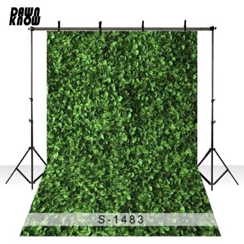 DAWNKNOW Green Leaf Vinyl Cloth Photography Background For Children New Fabric Polyester Backdrops For Photo Studio S1483