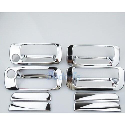 For Toyota Land Cruiser Autana 4500 FJ80 1992-2008 Door Handle Cover Grab Holder Protector Panels Moulding Ring Auto Accessories