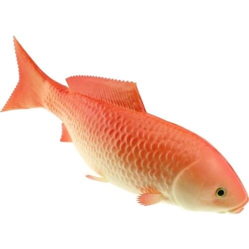 Gresorth 13.8 inch Fake Big Carp Decoration Artificial Fish Animal Toy Home Kitchen Shop Restaurant Show - Red