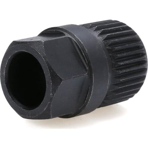 Black Pulley Removal Tool 33 Spline Alternator Clutch Free Wheel Pulley Removal Tool For Installation Of Pulley With Free-Wheel
