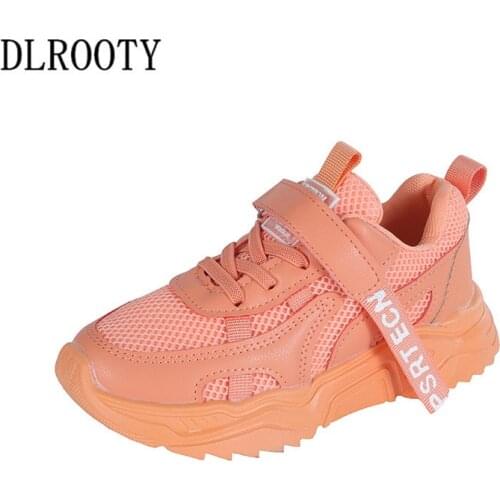 New Sport Children Shoes Kid Boys Girls Sneakers Summer Autumn Net Mesh Breathable Casual Shoes Hook & Loop Flat Running Outdoor