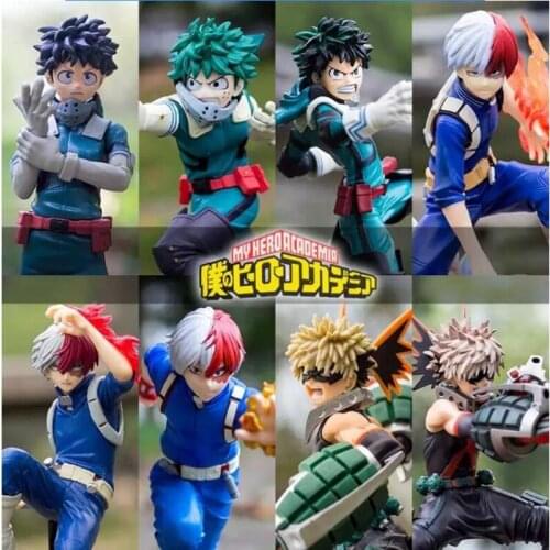 Anime My Hero Academia Hand-made Scorched Frozen Burst Ho Katsuki Midori Izuku Doll Model Decoration Birthday Gift